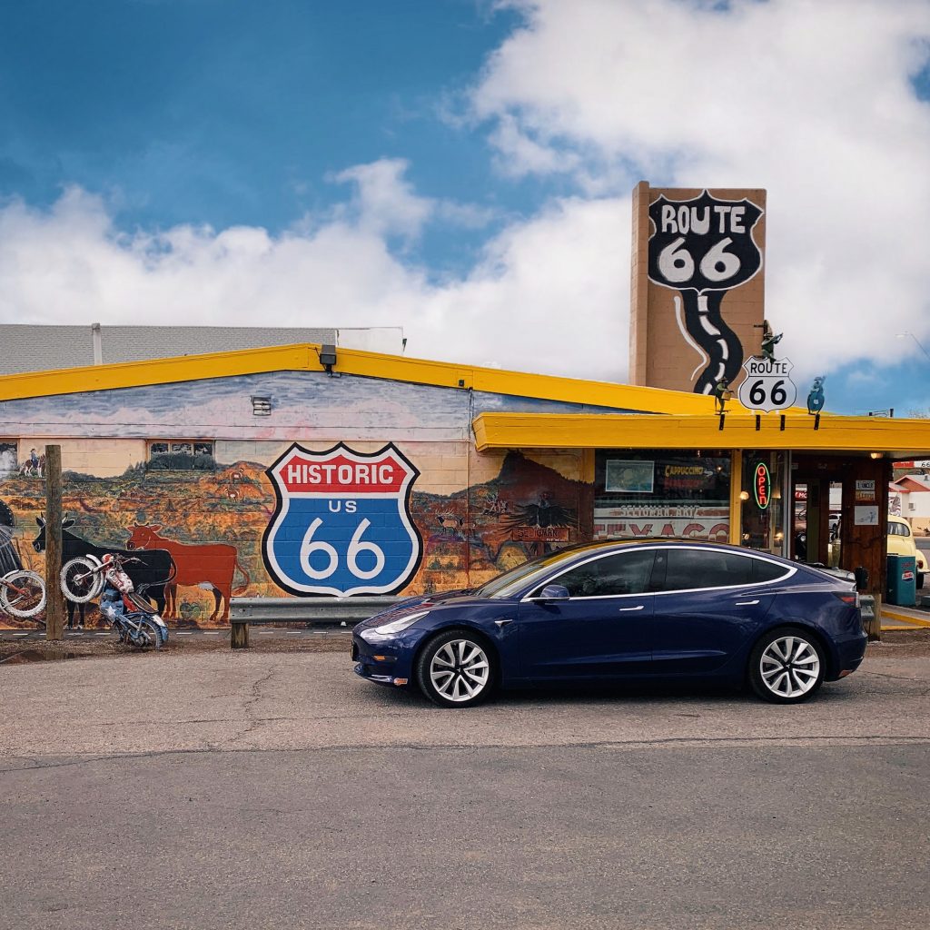 Route 66 with Tesla